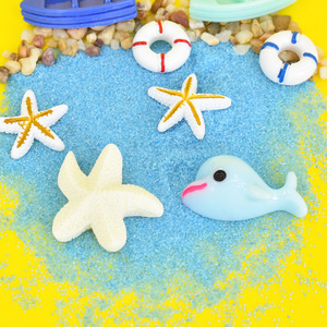 Cabujón de Resina con Diseño de Estrella de Mar, Ancla de Barco y Flotador Salvavidas, Temática Marina, para Decoración DIY - Product Image 2
