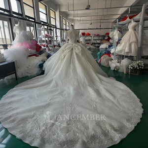 ชุดราตรีทรงบอลกาวน์สไตล์โบฮีเมียน Wx90 คอรูปหัวใจประดับลูกไม้ แต่งชายกระโปรงยาวลากพื้น ดีไซน์หรูหรา ขายดี งานประณีต - Product Image 5