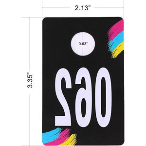 Etiquetas de Plástico con Números, Imagen Espejo Invertida, para Control de Entrada, para <span class=keywords><strong>Facebook</strong></span> Live, Suministros Reutilizables, Tarjetas para Colgar Ropa - Product Image 6