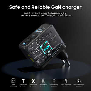 <span class=keywords><strong>Chargeur</strong></span> rapide GaN 3 en 1 pour téléphone, ordinateur portable, tablette, USB-C 67W, adaptateur rapide 3 ports <span class=keywords><strong>avec</strong></span> écran d'affichage pour iPhone, <span class=keywords><strong>Samsung</strong></span>, <span class=keywords><strong>Mac</strong></span> Book - Product Image 5