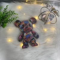 Ours Forme Décoration Pièces Présentoir Décoration Résine Brique Ours Sculpture Taille Brique Ours en Vente