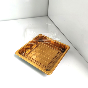 JY81203 Wholesale Gloden Plastic Box sushi tray plastic disposable container disposable sushi tray plastic food packing box