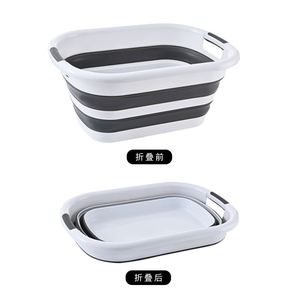 Cesta de almacenamiento plegable de fábrica con asa Montaje en pared Ahorre espacio Campamento portátil Lavabo al aire libre Organizador de ropa sucia - Product Image 1