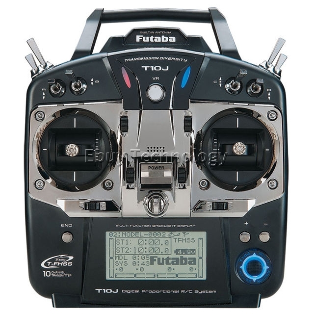 Futabaa T10J 10J with R3008SB Receive 10 Channel 2.4GHz Radio System Transmitter Remote Controller for RC Helicopter Multicopter