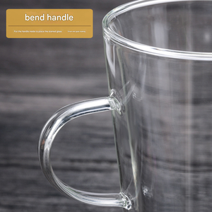 Tazze di vetro ad alto contenuto di borosilicato per mantenere le bevande calde tazze per uso domestico con manici o senza manici tazze per bevande calde - Product Image 6