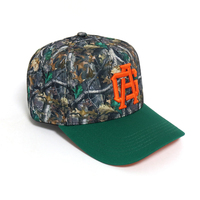 Gorras de Béisbol al por Mayor de China, Fabricante de Gorras con Logotipo Personalizado, Camuflaje Real de Bosque, para Caza y Pesca al Aire Libre, Gorras de 5 Paneles