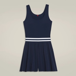 Conjuntos Deportivos para Mujer de Secado Rápido, sin Cuello, Plisados, con Estampado Personalizado, Shorts Halter con Ribetes Vintage para Vestido de Tenis - Product Image 4