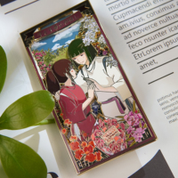 Épinglette en émail multicouche personnalisée LGC, style esthétique anime, badge métallique imprimé pour la décoration de sac à dos