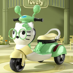 Motos électriques pour enfants : <span class=keywords><strong>Moto</strong></span> à batterie pour filles avec roues puissantes – Véhicule porteur pour enfants - Product Image 1