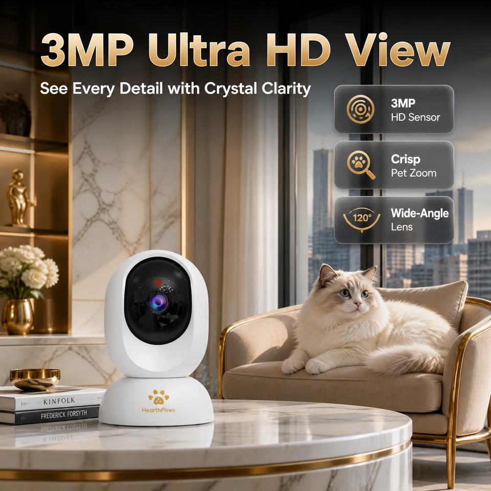 CE FCC RoHS Pet Camera for Indoor Cats with Laser Play and Two-Way ...