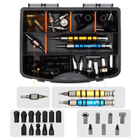 34 pièces en alliage de titane magnétique Kit d'outils de débosselage de voiture outil de levage marteau à percussion pour tôle non peinte pour PDR outil Vehi