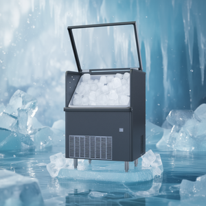เครื่องทำน้ำแข็ง ABE 100W R290 รุ่น Cube ขนาด 735x615x1006 มม. ระบบระบายความร้อนด้วยน้ำ ผลิตน้ำแข็งทรงสี่เหลี่ยมเต็มก้อน น้ำหนักน้ำแข็ง 23 กรัม - Product Image 3