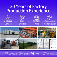 Vente d'usine ISO CE, clôture de prison anti-escalade haute sécurité de 6 pieds, diamètre du fil de 4 mm, vue claire, Clearvu 686 868 358, pour l'Afrique