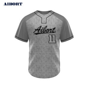 Aolan Custom 2 Knoopbedrukte Honkbaltrui Met Ademende Plus Size Unisex Sets Voor Sportliefhebbers - Product Image 1