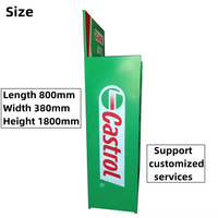 Support d'affichage en métal moderne personnalisé pour bouteille d'huile moteur Castrol, vente au détail de pièces détachées automobiles, accessoires de magasin