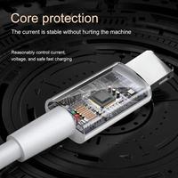 Cable de Datos para Teléfono Móvil con Conector Lightning USB a para iOS, Cable de Carga para Apple iPhone 15 Pro Max