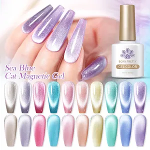 BORN PRETTY 18 colori Blue Spar Nail Art Cat Eye Gel Polish unghie magnetiche forniture Semi permanente Soak Off Gel Uv