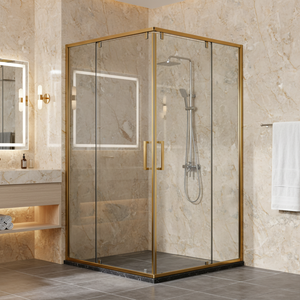 <span class=keywords><strong>Douche</strong></span> sur mesure étanche avec portes en verre sans cadre, <span class=keywords><strong>paroi</strong></span> <span class=keywords><strong>de</strong></span> <span class=keywords><strong>douche</strong></span> simple en verre coulissante pour salle <span class=keywords><strong>de</strong></span> bain - Product Image 3