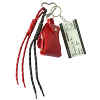 Mini portefeuille en cuir avec attache porte-clés, pochette portable et compacte pour ranger la petite monnaie et les accessoires, pièce suspendue