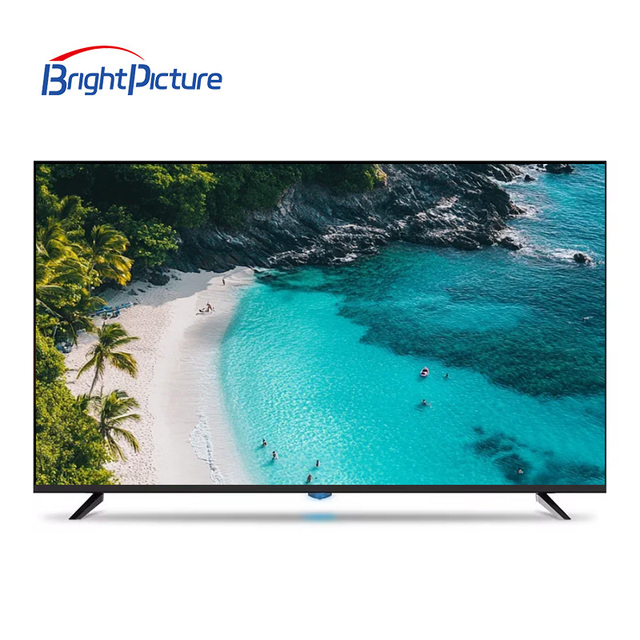 Smart QLED Android 4K Frameless LED TV 50"-100" HDR10 5000cd Brightness 178 Viewing Angle Floor/Wall Mount Black 1 Year