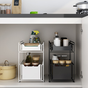 Scaffali da <span class=keywords><strong>cucina</strong></span> pavimento in piedi sotto la <span class=keywords><strong>cucina</strong></span> armadio scorrevole organizzatore sotto il lavello accessori da <span class=keywords><strong>cucina</strong></span> organizzatore - Product Image 4
