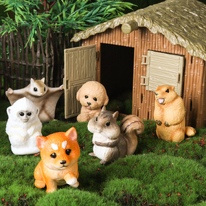 yxs - Adornos de simulación de animales adorables para coche o escritorio: Shiba Inu, Teddy, Hámster, Panda, Ardilla - ¡Venta transfronteriza de éxito! - Product Image 3