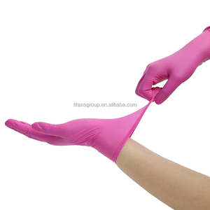 Groothandel Goede Prijs Wegwerp Roze Nitril Handschoenen Niet Steriel Handschoenen Doos - Product Image 4