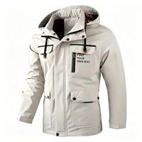 Conception personnalisée OEM Veste Softshell en peau de requin respirante, imperméable, chaude et résistante à l'usure Veste Softshell d'extérieur pour hommes