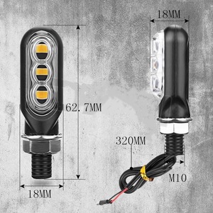 Mini Luz Intermitente LED Impermeable de 3 LED, Universal para Modificación de Motocicletas - Product Image 5