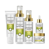 GREENLEM Sérum Visage Revitalisant et Hydratant au Rétinol, Acide Glycolique, Vitamine C et Peptides Raffermissants pour Femmes
