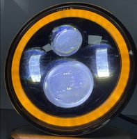 BAOBAO 5.75 pouces 7 pouces en aluminium blanc jaune anneau rond 12V Autos phare LED VIP lumières pour voiture pour moteurs avant antibrouillard