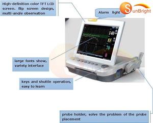 Monitor Fetal <span class=keywords><strong>CTG</strong></span>, Monitor de Frecuencia Cardíaca Fetal, Equipo Ginecológico - Product Image 6