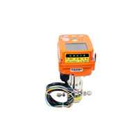 Mini vanne à boisseau sphérique électrique en acier inoxydable 24V DC avec indicateur de position à affichage numérique