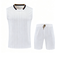 Ensemble de short et maillot de football sans manches pour jeunes, motif camouflage abstrait graffiti, séchage rapide, en polyester, personnalisable avec logo