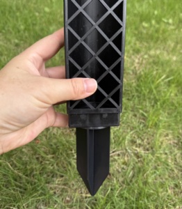 17 Inch Height <strong>Selfwatering</strong> Durable Injection Molded Plastic Moss Pole Front Open with Black Color for Home &amp; Garden Use - Product Image 5
