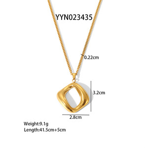 Songfu bán buôn 18K mạ vàng thép không gỉ Dây chuyền Set Tim & hoa Mặt dây chuyền <span class=keywords><strong>collier</strong></span> đổ inoxydables - Product Image 6