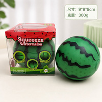 Jouet Squishy Grande Pastèque d'été, Jouet Anti-stress Mignon, Balle de Décompression, Cadeau d'Anniversaire Créatif