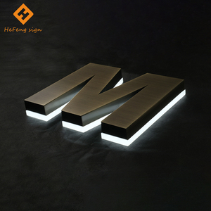 <strong>Personalised</strong> Light up <strong>Sign</strong> Store Front <strong>Sign</strong> 3D Backlit <strong>Metal</strong> Light up Led Letter <strong>Sign</strong> - Product Image 4