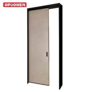 Puertas Corredizas de Aluminio y Madera Minimalistas Modernas a Excelente Precio, con Cerradura Oculta y Aislamiento Acústico para Uso en Interiores de Hoteles y Centros Comerciales - Product Image 4