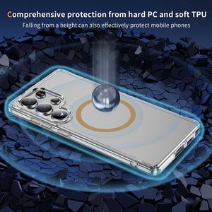 Funda magnética para celular Samsung <span class=keywords><strong>Galaxy</strong></span> <span class=keywords><strong>Note</strong></span> 20 <span class=keywords><strong>5G</strong></span>, transparente, placa compuesta de 2.0 mm de grosor + TPU, a prueba de golpes. - Product Image 5