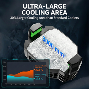 Ventola di Raffreddamento per Semiconduttori in Alluminio U-Jet, Dissipatore Magnetico per Telefono, Supporto Clip per Raffreddamento <span class=keywords><strong>Giochi</strong></span>, Supporto per Telefono - Product Image 5