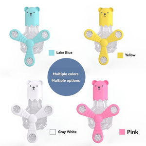 Bestverkochte beren-vormige katten speeltje, kattenknuffel met licht, geluid, roterende functies en multifunctionele voedsel dispenser, groothandel - Product Image 5