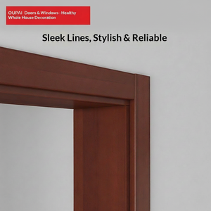 OUPAI Madera Sólida de Estilo Minimalista Moderno, Pintura Ecológica a Base de Agua, Acabado Mate en Nogal Rojo, MAF-702Z <span class=keywords><strong>7Z</strong></span> - Product Image 4