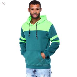 Sudadera con capucha de lana de bloque de color unisex, sudaderas de punto con mangas raglán bordadas, características antiarrugas antiretráctiles, diseño en blanco - Product Image 2