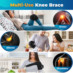 Rechargeable Cordless Electric Heating Vibration Knee Joint Soothing Massager for Elderly with Hot Compress <strong>Physiotherapy</strong> - Product Image 2