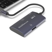 Lecteur de cartes multifonctionnel USB 2.0 et Type-C avec certification ROHS, compatibilité OTG pour téléphones, lecture Plug and Play CF/TF