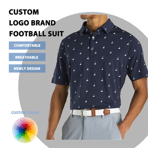 เสื้อโปโลสำหรับผู้ชายใส่เล่นกอล์ฟแบบลำลองแห้งเร็วรัดรูปใส่สบายออกแบบโลโก้ได้ตามต้องการ - Product Image 3