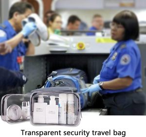 Trousse de maquillage transparente en PVC imperméable à l'eau avec logo personnalisé, trousse de toilette de voyage <span class=keywords><strong>Messenger</strong></span>/Sling à la mode, trousse à cosmétiques transparente à fermeture éclair - Product Image 4