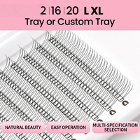 Ekstensi Bulu Mata Volume Premade 0.03/0.05mm Basis Runcing Grosir Batang Pendek Mega Volume Premade Fan Lashes