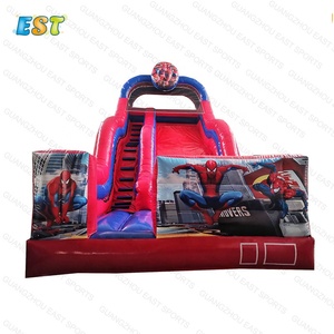 Tobogán inflable personalizado <span class=keywords><strong>de</strong></span> pvc con piscina, casa <span class=keywords><strong>de</strong></span> rebote <span class=keywords><strong>de</strong></span> aire, <span class=keywords><strong>spiderman</strong></span>, nuevo diseño, gran oferta <span class=keywords><strong>de</strong></span> fábrica - Product Image 2